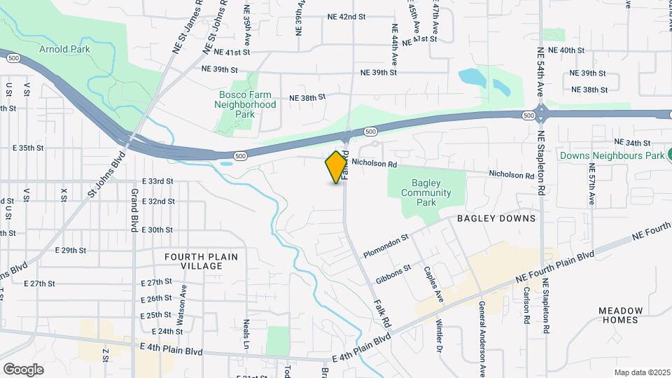 3208 Falk Rd Map and Location Details