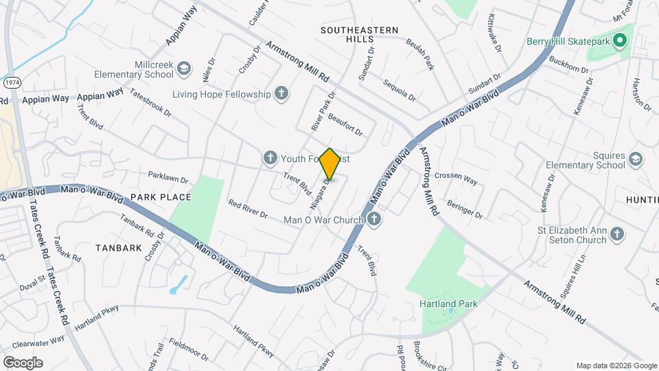 3678 Niagara Dr Map and Location Details