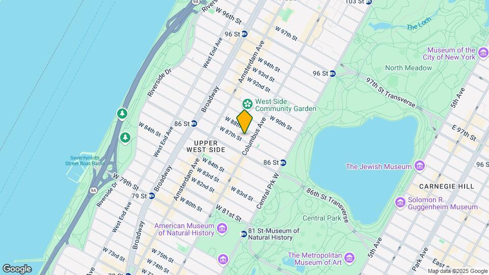115 W 87th St Map and Location Details