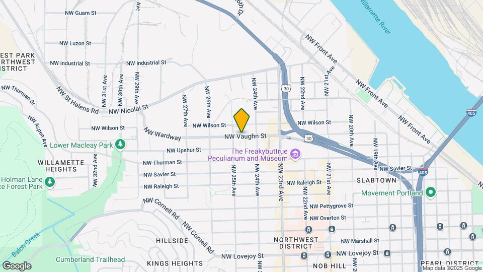 2466 NW Vaughn St Map and Location Details