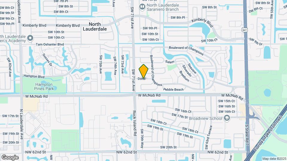 6812 Doral Map and Location Details