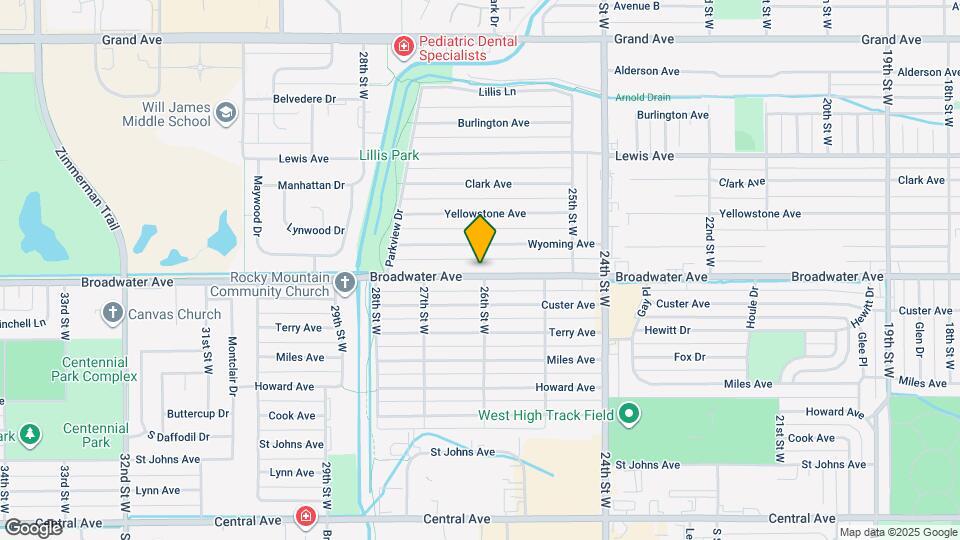 2601 Broadwater Ave Map and Location Details