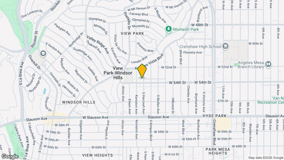 5353 1/2 S Harcourt Ave Mapa y Detalles de la Ubicación