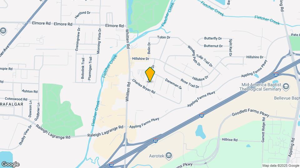 2122 Longlane Dr Map and Location Details