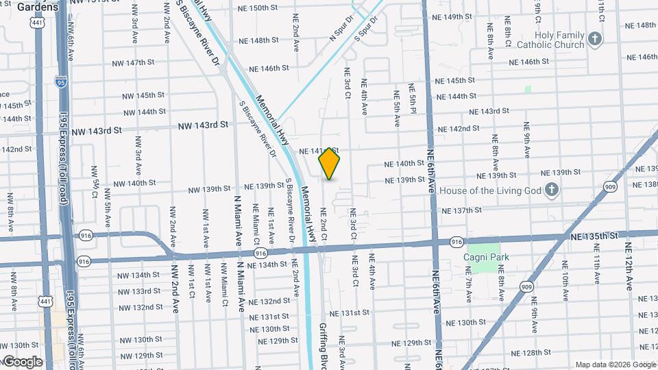 13881 NE 2nd Ct Map and Location Details