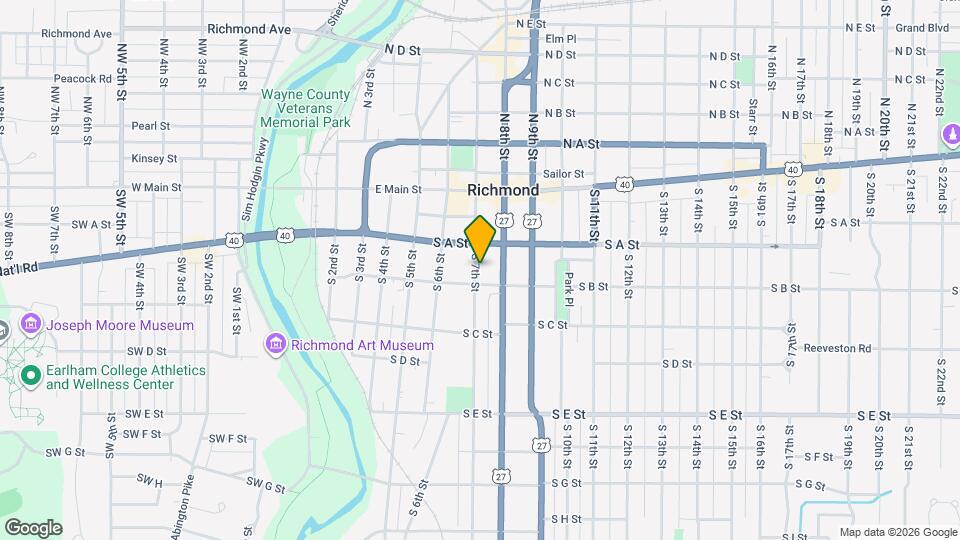 127 1/2 S 7th St, Unit Down Map and Location Details