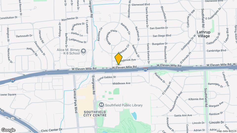 19500 W Eleven Mile Rd Map and Location Details