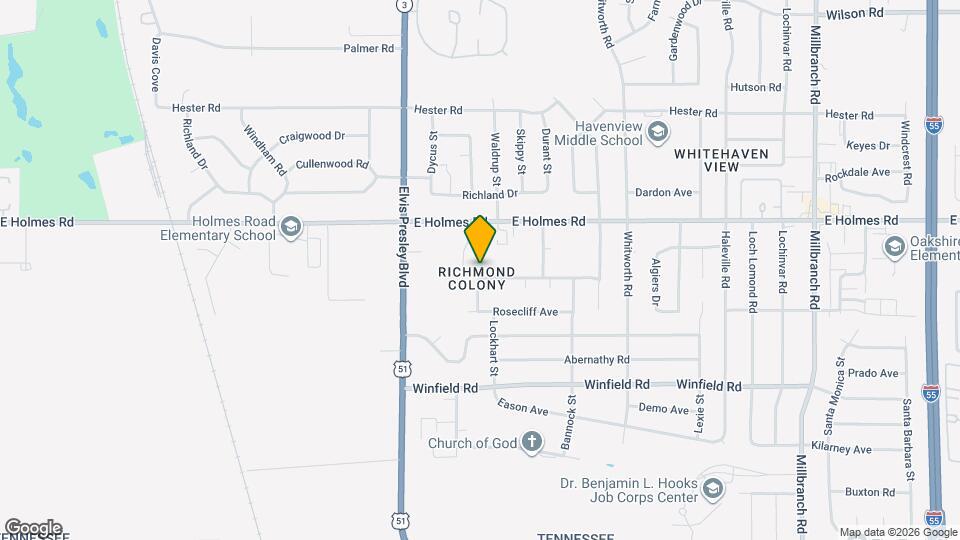 1266 Hickory Ridge Dr Map and Location Details