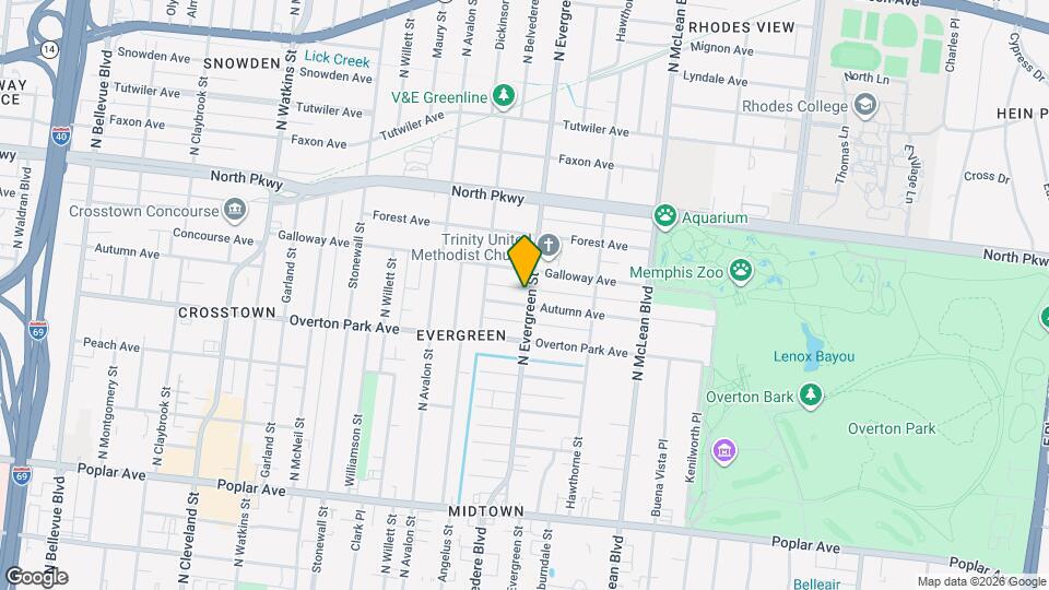 431 N Evergreen St, Unit 431 N. Evergreen St. Map and Location Details