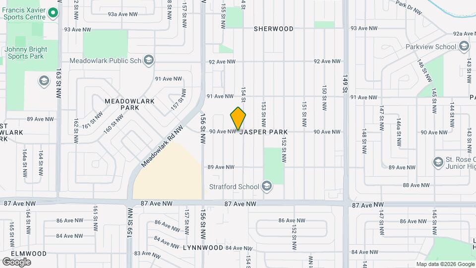 15407 90 Av NW Map and Location Details