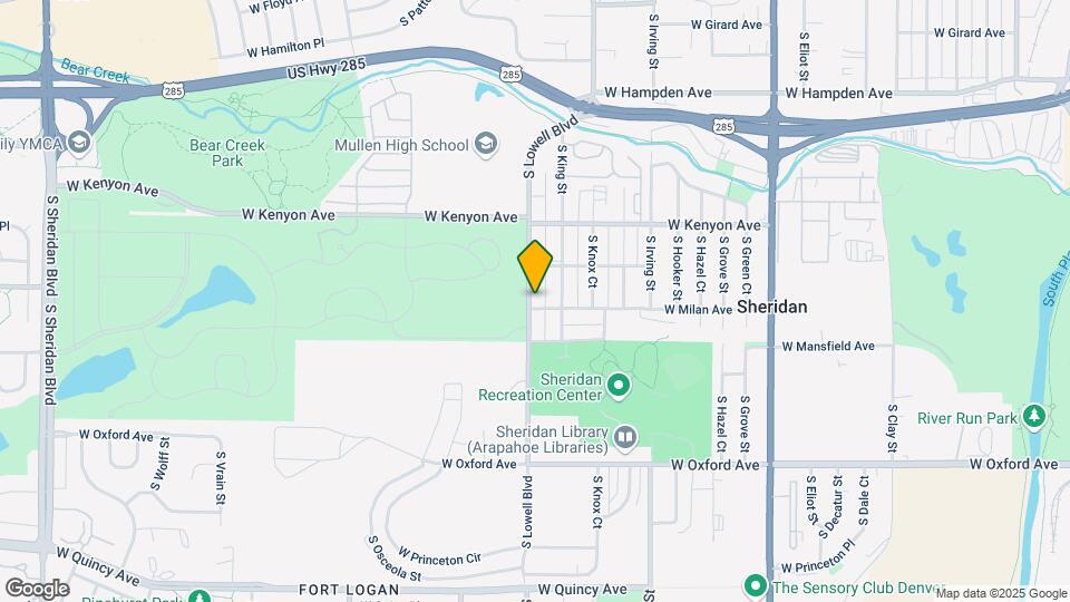 3848 S Lowell Blvd Map and Location Details