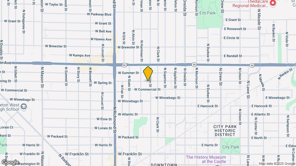1019 N Division St Map and Location Details