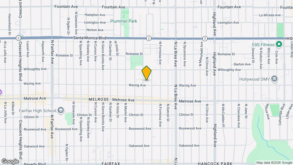 808 2/5-805 N Poinsettia Pl Mapa y Detalles de la Ubicación