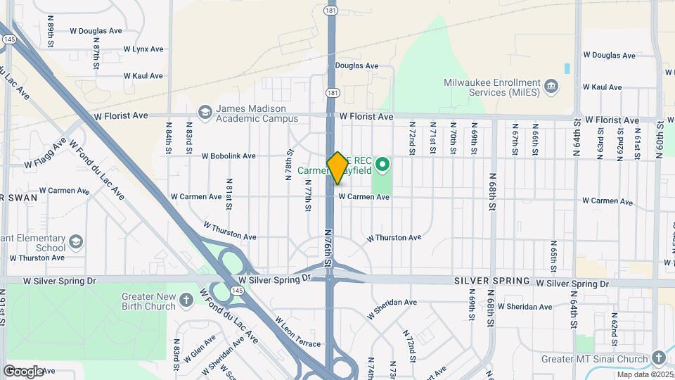 5806 N 76th St-Unit -1 Map and Location Details