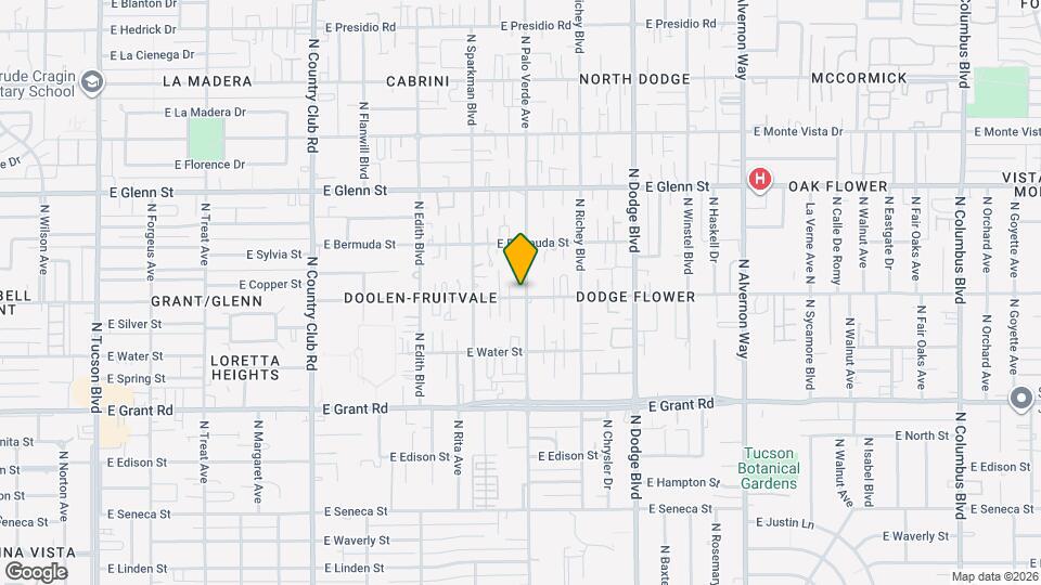 2605 N Palo Verde Ave Map and Location Details