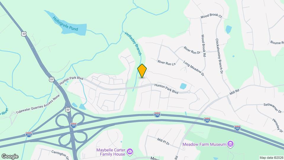 11612 Vicars Ridge Ln Mapa y Detalles de la Ubicación