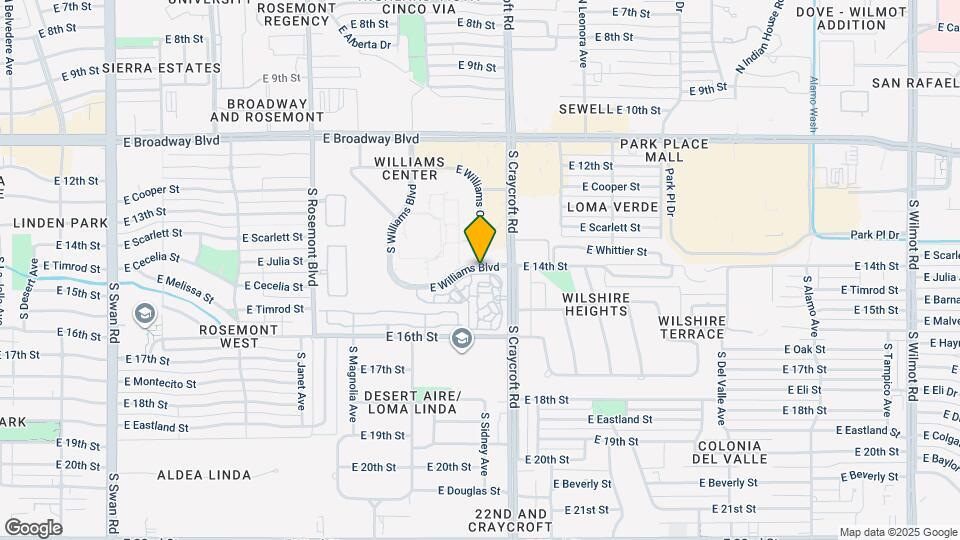 5400 E Williams Blvd Map and Location Details