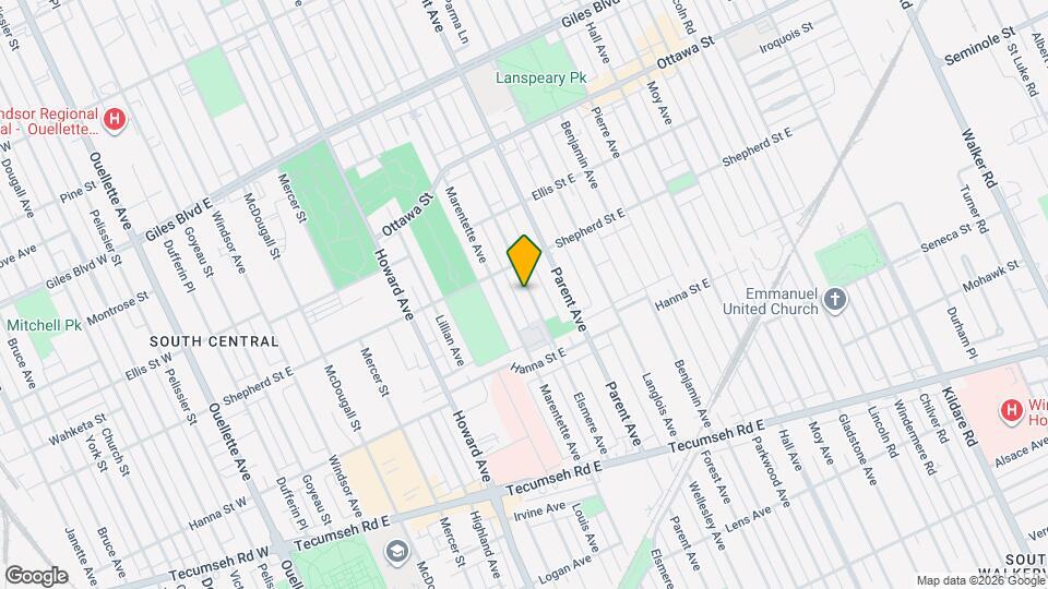 1529 Elsmere Ave Map and Location Details