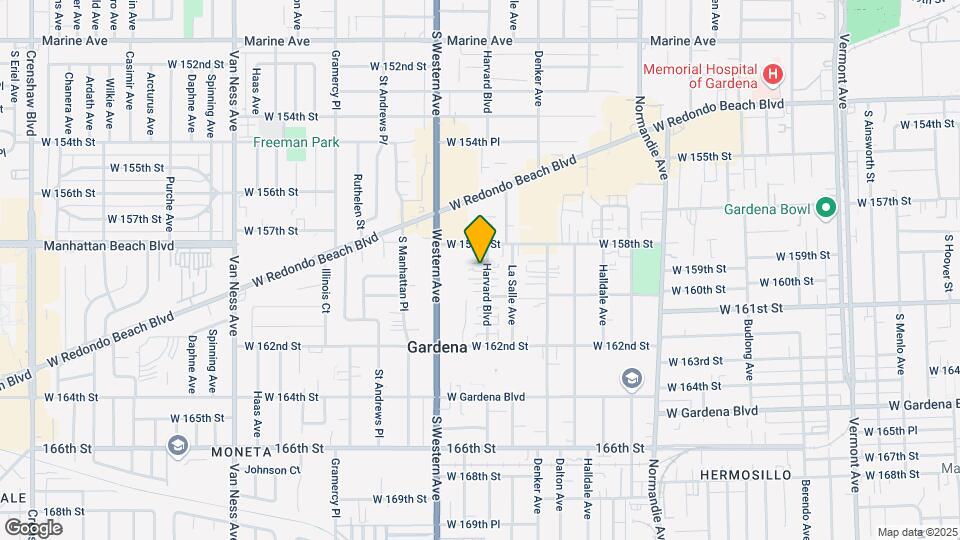 15823 S Harvard Blvd Map and Location Details