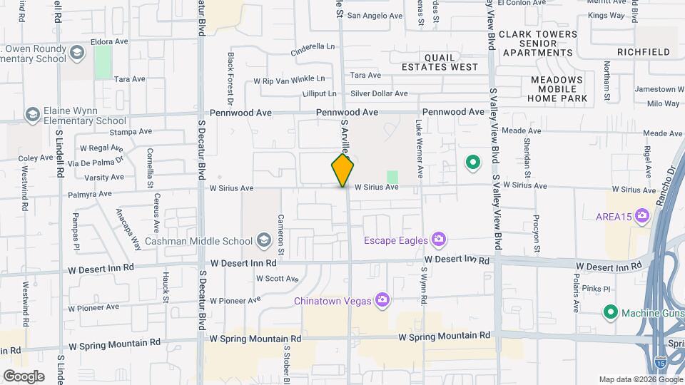 4415 W Sirius Ave Mapa y Detalles de la Ubicación