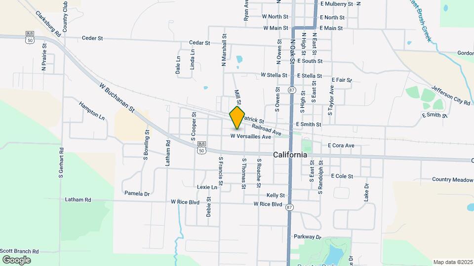 404 W Versailles Ave Mapa y Detalles de la Ubicación