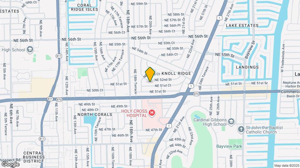 1941 NE 51st Ct Map and Location Details
