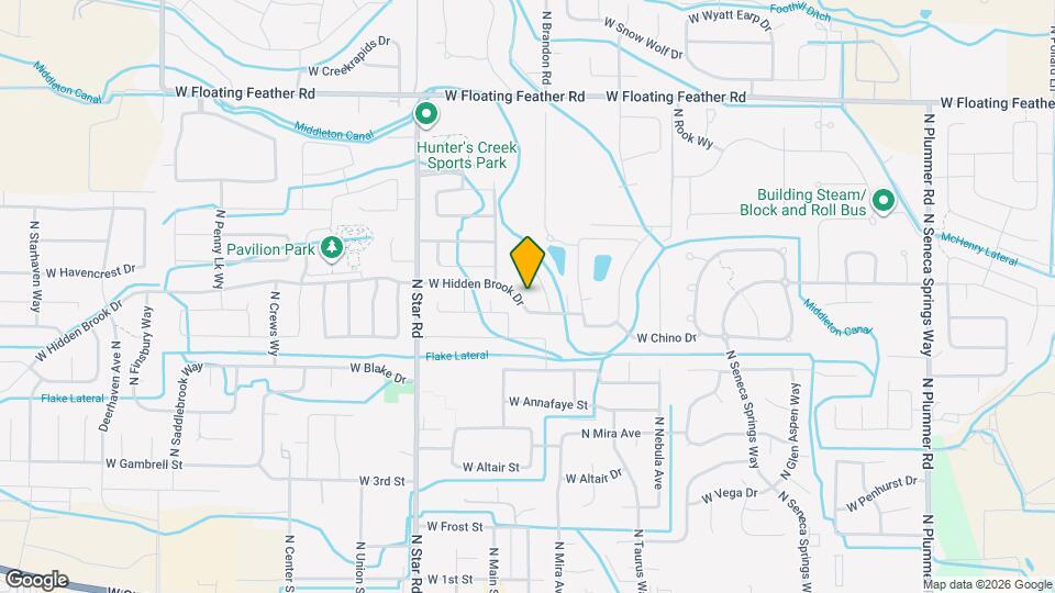 10976 W Hidden Brook Dr Map and Location Details