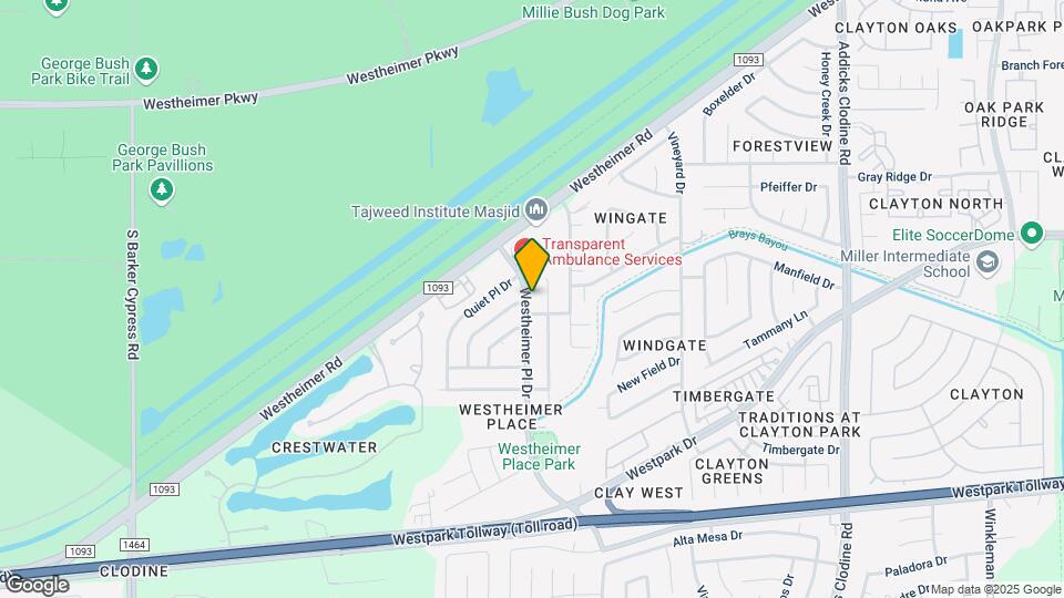 3727 Westheimer Pl Dr Map and Location Details
