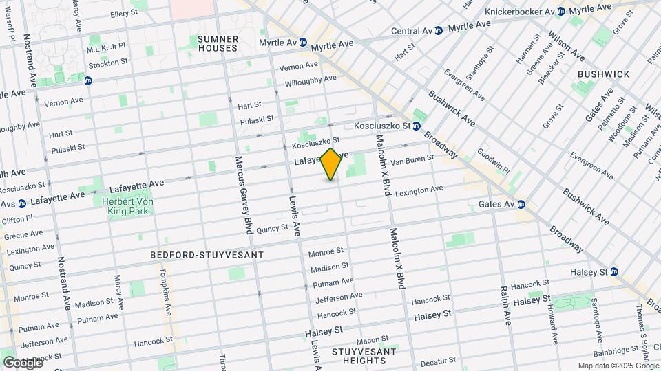 NO FEE! NEW 3 BED floor-thru in Bed Stuy B Map and Location Details