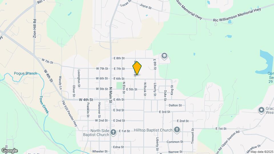 301 E 6th St Map and Location Details