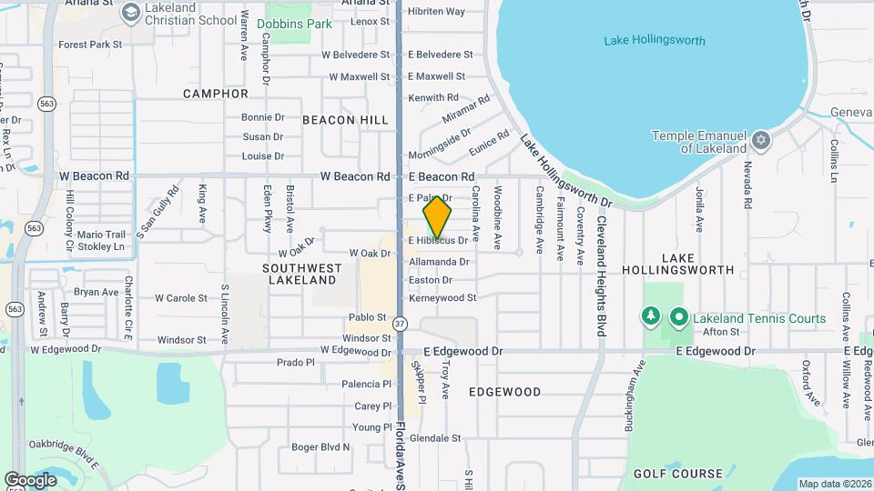 215 E Hibiscus Dr Map and Location Details