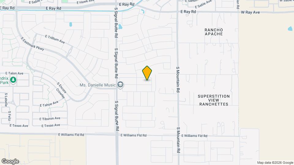 10960 E Thunderbolt Ave Map and Location Details