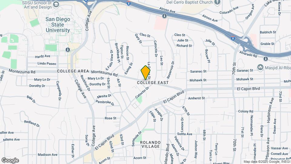 6485 Montezuma Rd Map and Location Details