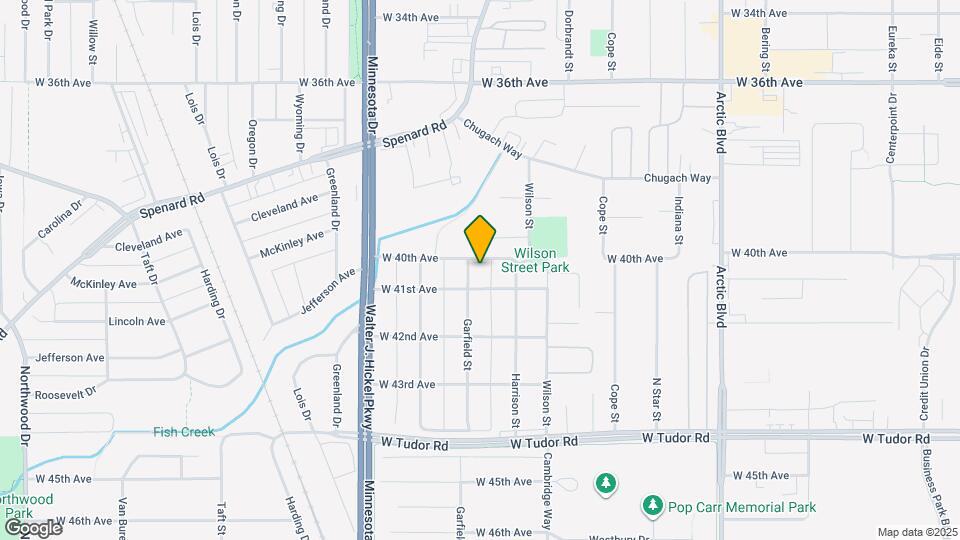 4003 Garfield St, Unit Upstairs Map and Location Details