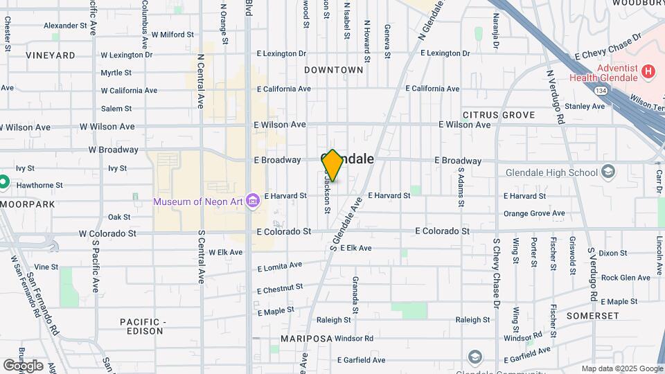 136 S Jackson St Map and Location Details