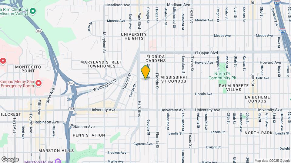 4086 Georgia St Mapa y Detalles de la Ubicación