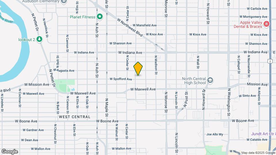 1224 W Spofford Ave Map and Location Details