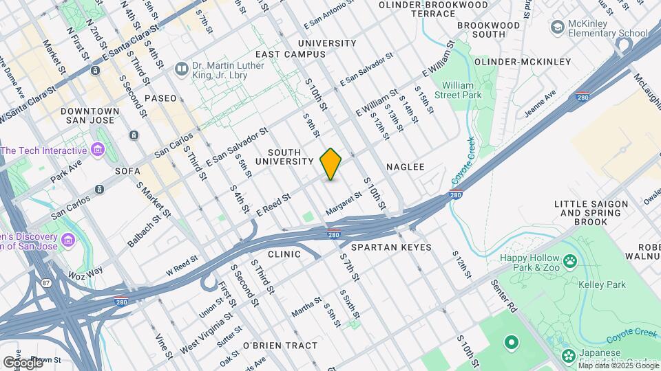 630 S 8th St Map and Location Details