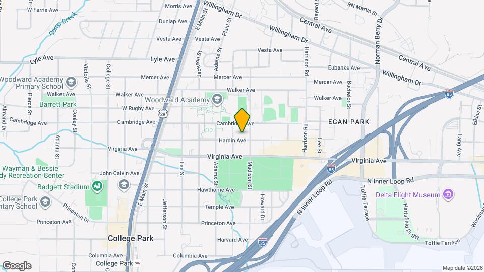 1555 Hardin Ave Map and Location Details