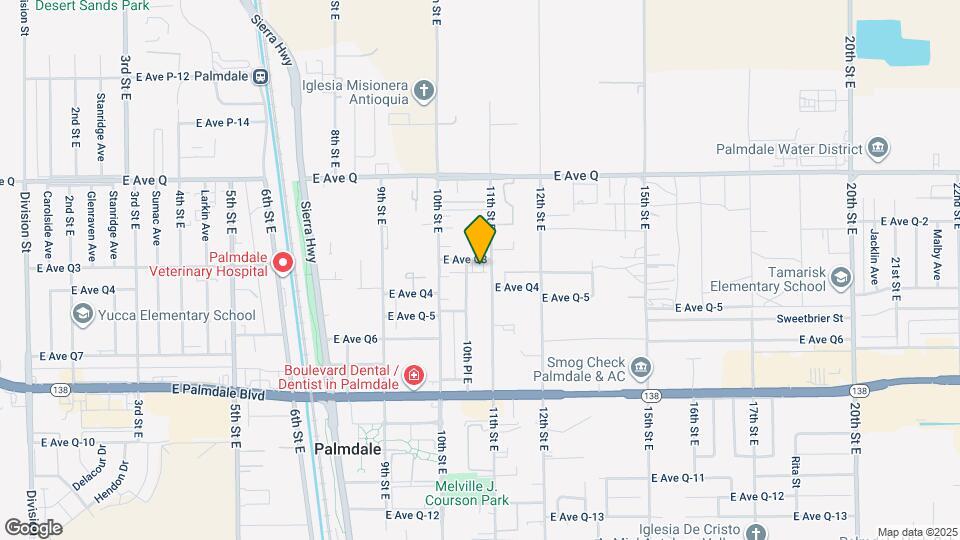 1050 E Ave Q3 Map and Location Details