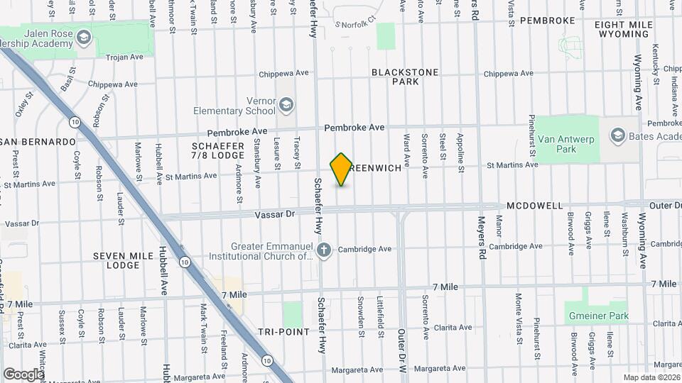 19440 Hartwell St Map and Location Details