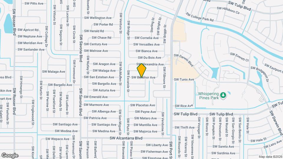 1048 SW Benchor Ave Map and Location Details