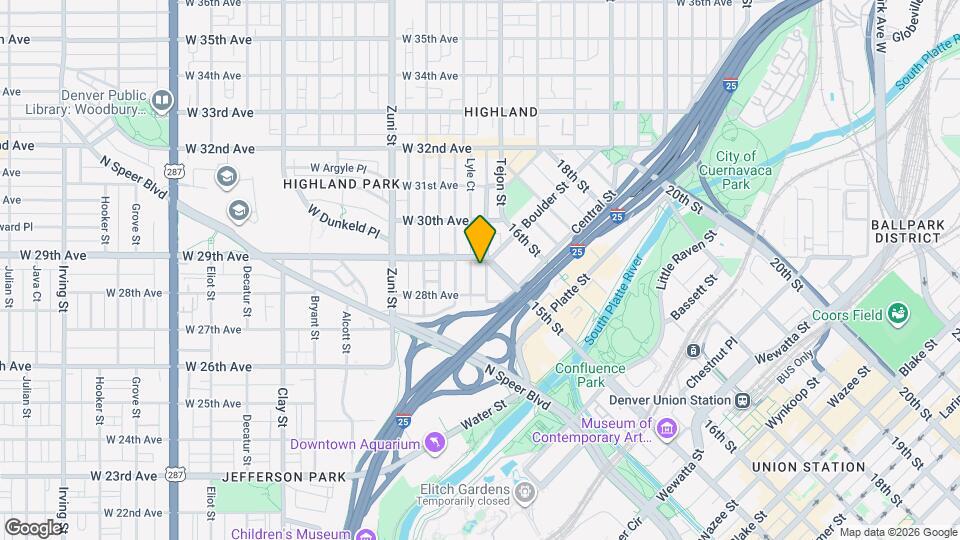 2839 Umatilla St Map and Location Details