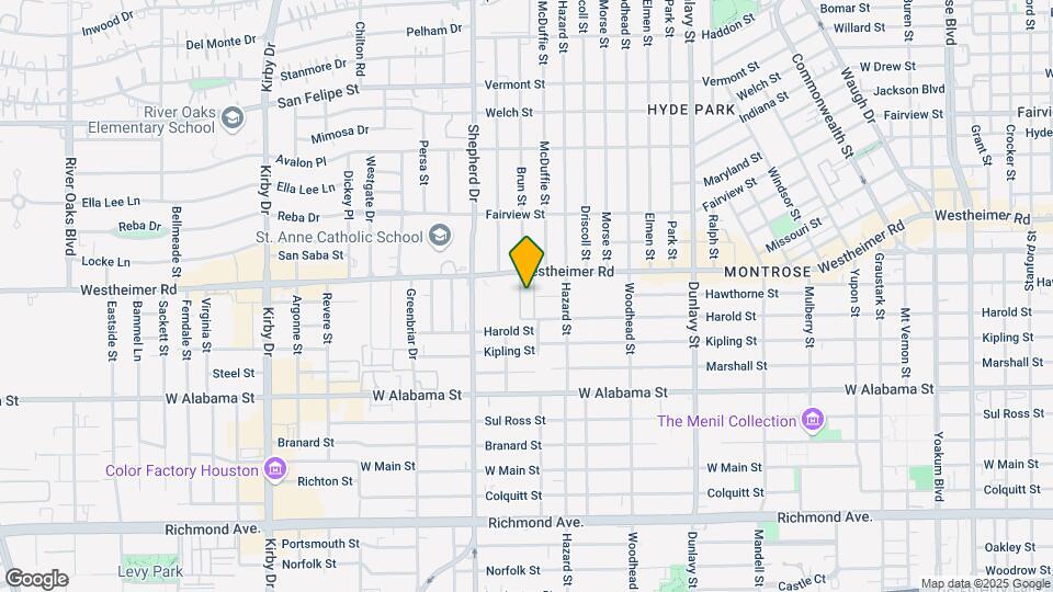 2001 Westheimer Rd Map and Location Details