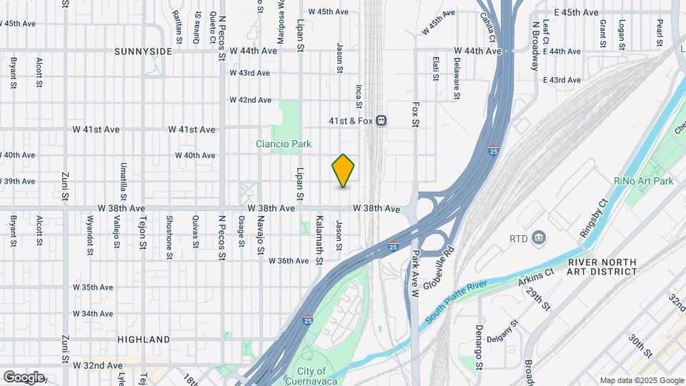 3832 Jason St Map and Location Details