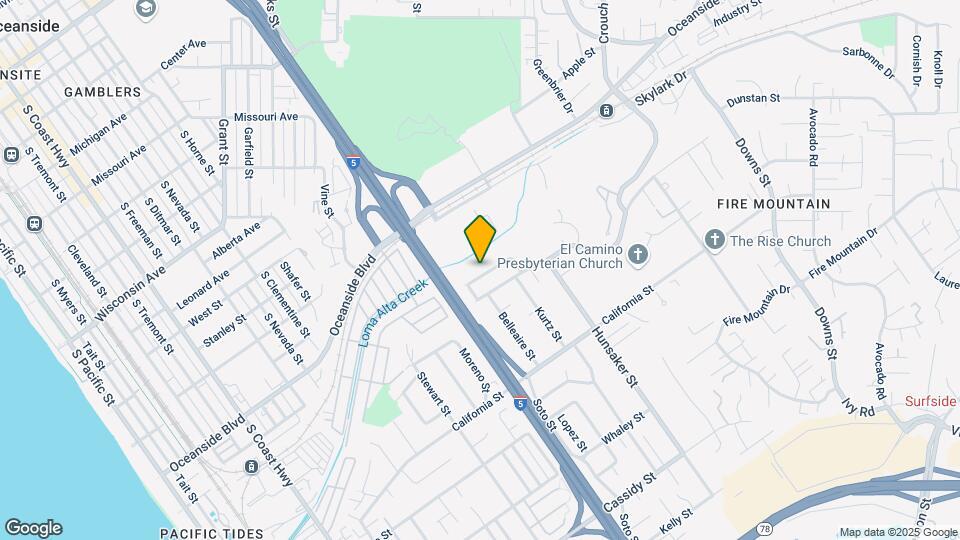 1608 Mountain View Ave Map and Location Details