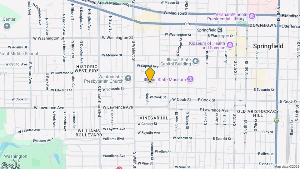 521 W Edwards St Map and Location Details