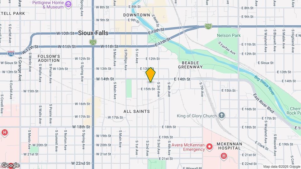 614 S 2nd Ave Map and Location Details
