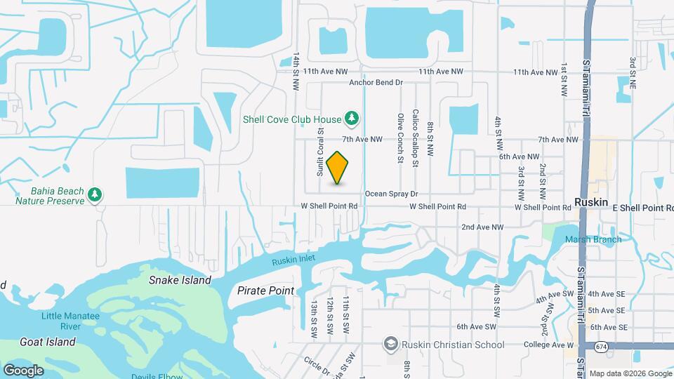 1215 Ocean Spray Dr Map and Location Details