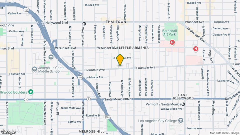 5217 Fountain Ave Map and Location Details